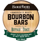 Jockey Silks Best Bourbon Bar Award